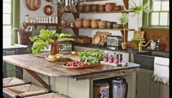 Ρουστίκ διακόσμηση κουζίνας για μια γοητευτική ατμόσφαιρα