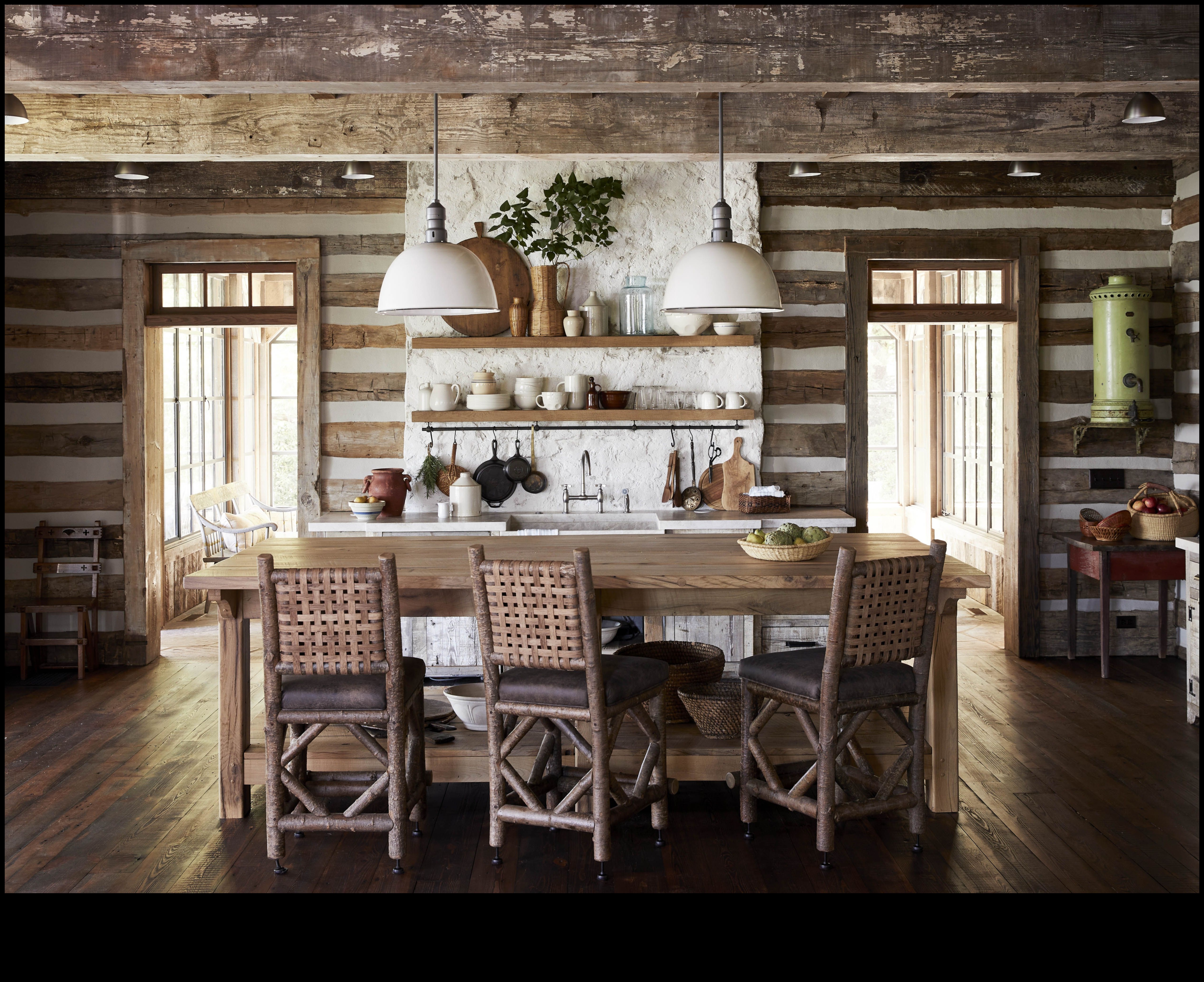 Ρουστίκ διακόσμηση κουζίνας για μια γοητευτική ατμόσφαιρα